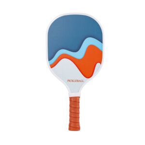 Pickleball Paddle Wooden Racket 9-Layer Poplar Wood Pickleball Bat Comfortable Grip Sports Paddle