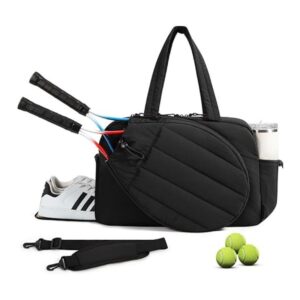 Pickleball Bag wIth Shoe-Zone - Black